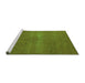 Sideview of Machine Washable Oriental Green Industrial Area Rugs, wshurb2238grn