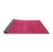 Sideview of Oriental Pink Industrial Rug, urb2238pnk