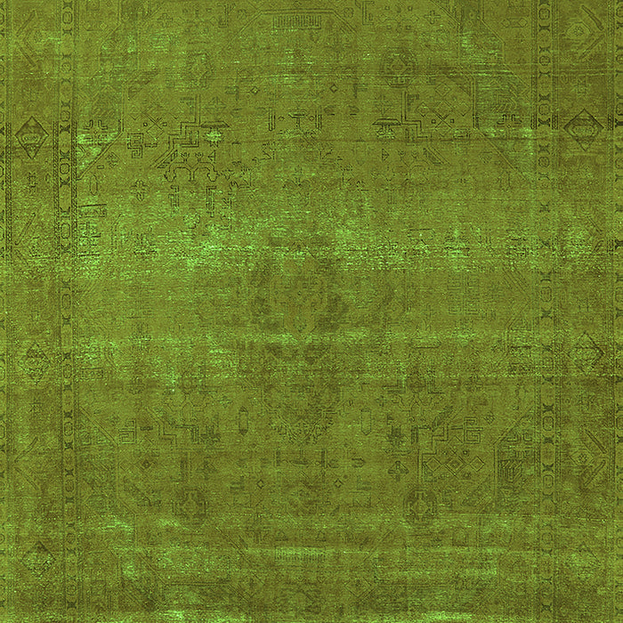 Machine Washable Oriental Green Industrial Area Rugs, wshurb2238grn