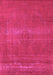 Machine Washable Oriental Pink Industrial Rug, wshurb2238pnk