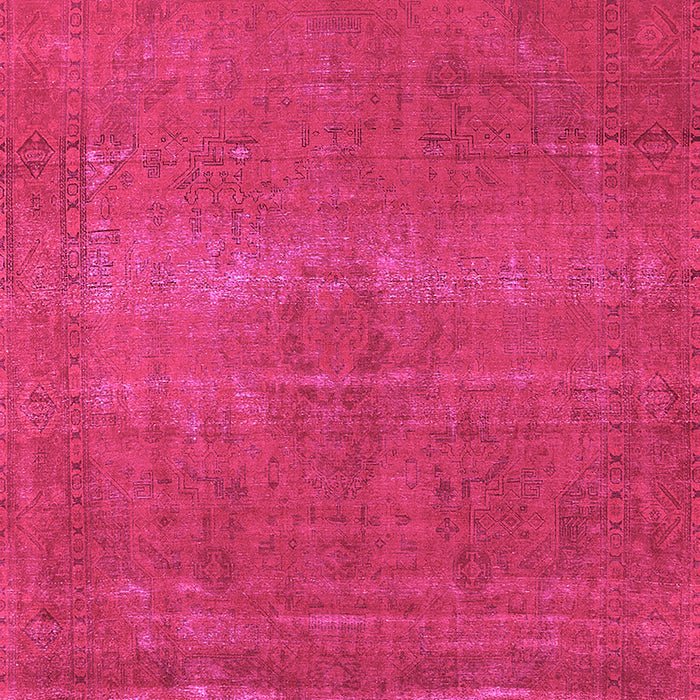 Machine Washable Oriental Pink Industrial Rug, wshurb2238pnk