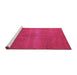 Sideview of Machine Washable Oriental Pink Industrial Rug, wshurb2238pnk