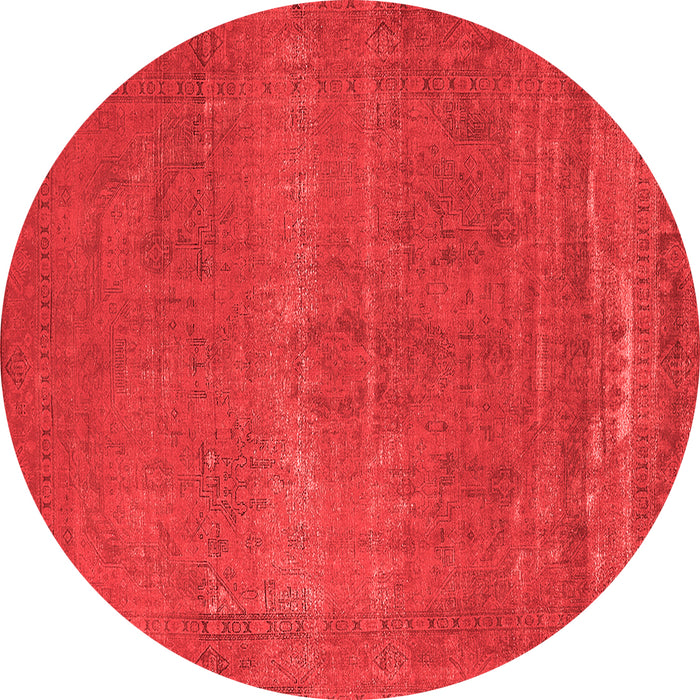Machine Washable Oriental Red Industrial Rug, wshurb2238red