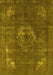 Machine Washable Persian Yellow Bohemian Rug, wshurb2239yw