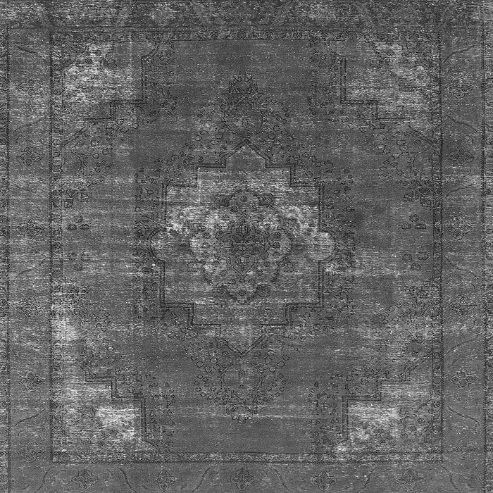 Square Machine Washable Persian Gray Bohemian Rug, wshurb2239gry