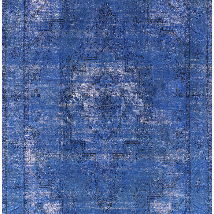 Mid-Century Modern Sapphire Blue Persian Rug, urb2239