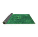 Sideview of Persian Green Bohemian Rug, urb2239grn