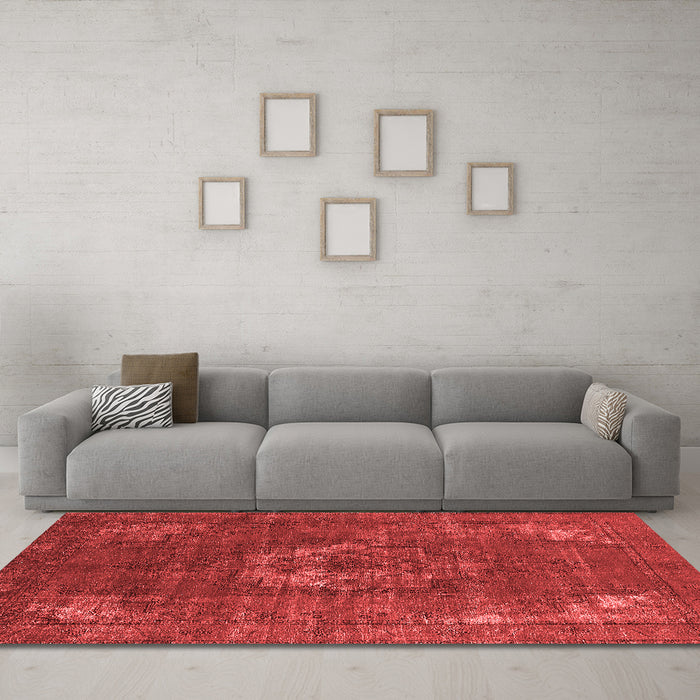 Bohemian Red Washable Rugs