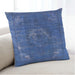 Lifestyle Image of Mid-Century Modern Urban Square Sapphire Blue Throw Pillow, 18 inch by 18 inch, pwurb2239