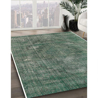 Mid-Century Modern Green Oriental Rug, urb2240