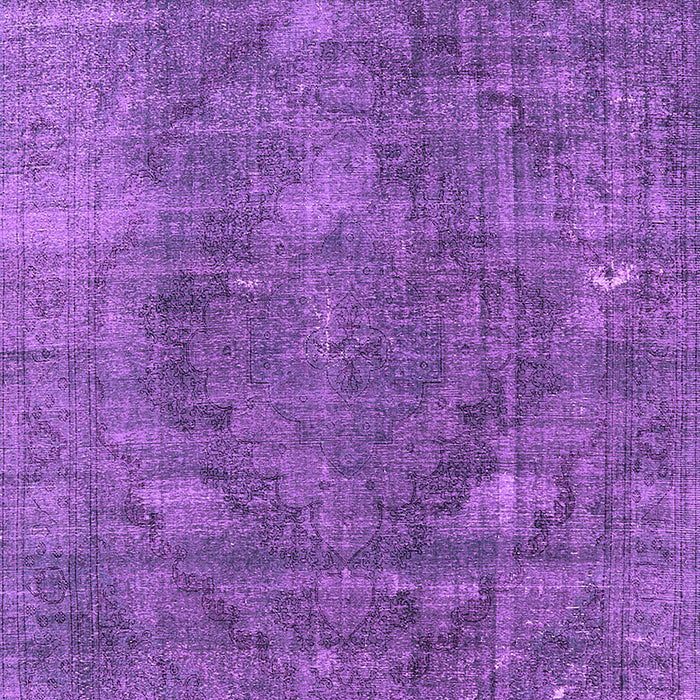 Machine Washable Oriental Purple Industrial Area Rugs, wshurb2240pur
