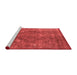 Industrial Red Washable Rugs