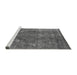 Sideview of Machine Washable Oriental Gray Industrial Rug, wshurb2240gry