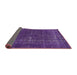 Sideview of Mid-Century Modern Purple Persian Rug, urb2241