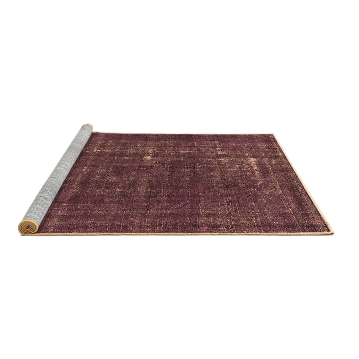 Sideview of Machine Washable Persian Brown Bohemian Rug, wshurb2241brn