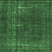 Square Machine Washable Persian Emerald Green Bohemian Area Rugs, wshurb2241emgrn