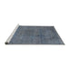 Sideview of Machine Washable Industrial Modern Light Slate Gray Rug, wshurb2242