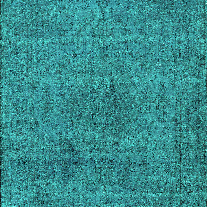 Machine Washable Oriental Turquoise Industrial Area Rugs, wshurb2242turq