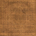 Square Oriental Orange Industrial Rug, urb2242org