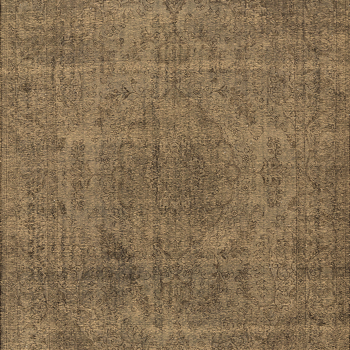 Machine Washable Oriental Brown Industrial Rug, wshurb2242brn