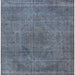 Square Machine Washable Industrial Modern Light Slate Gray Rug, wshurb2242