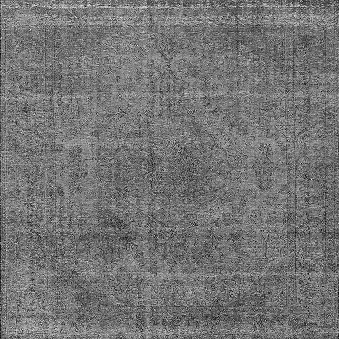 Square Machine Washable Oriental Gray Industrial Rug, wshurb2242gry
