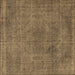 Square Oriental Brown Industrial Rug, urb2242brn