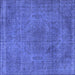 Square Oriental Blue Industrial Rug, urb2242blu