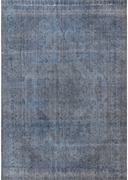Mid-Century Modern Light Slate Gray Oriental Rug, urb2242