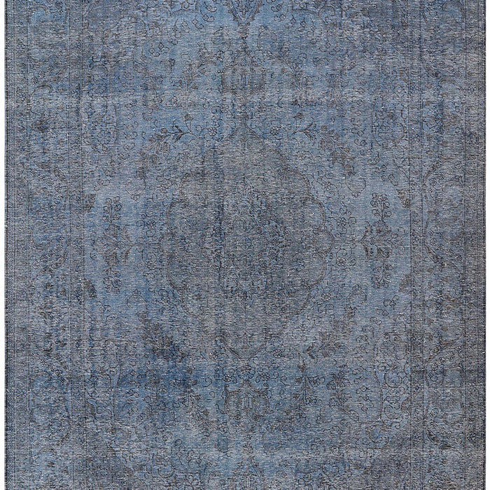 Mid-Century Modern Light Slate Gray Oriental Rug, urb2242