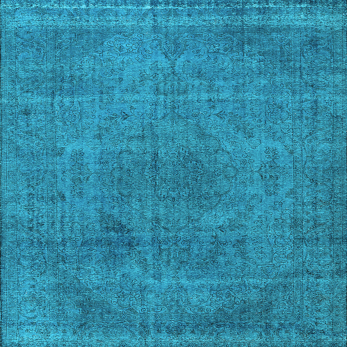 Square Oriental Light Blue Industrial Rug, urb2242lblu