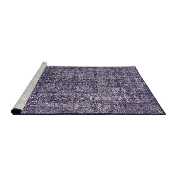 Sideview of Machine Washable Industrial Modern Purple Haze Purple Rug, wshurb2243