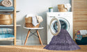 Machine Washable Industrial Modern Purple Haze Purple Rug in a Washing Machine, wshurb2243