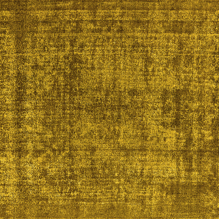 Square Machine Washable Oriental Yellow Industrial Rug, wshurb2243yw