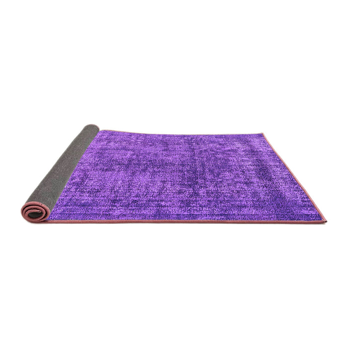 Sideview of Oriental Purple Industrial Rug, urb2243pur