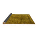 Sideview of Oriental Yellow Industrial Rug, urb2243yw