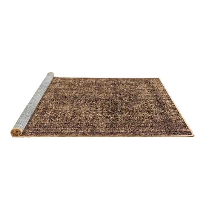 Sideview of Machine Washable Oriental Brown Industrial Rug, wshurb2243brn