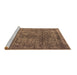 Sideview of Machine Washable Oriental Brown Industrial Rug, wshurb2243brn