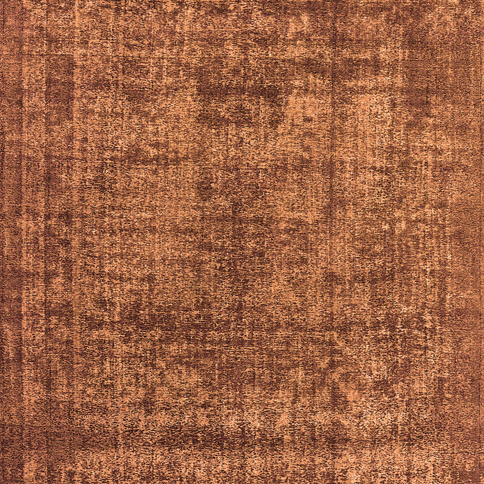 Square Machine Washable Oriental Orange Industrial Area Rugs, wshurb2243org