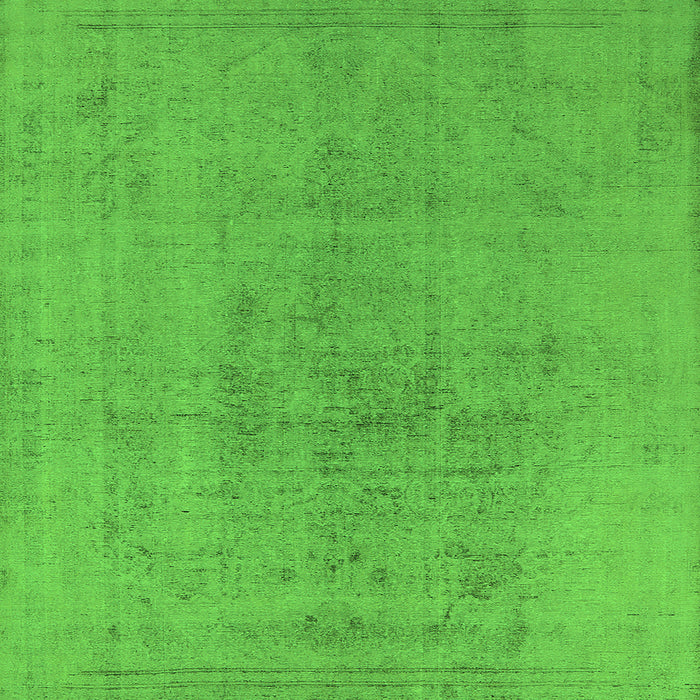 Square Oriental Green Industrial Rug, urb2244grn