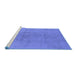 Sideview of Machine Washable Oriental Blue Industrial Rug, wshurb2244blu