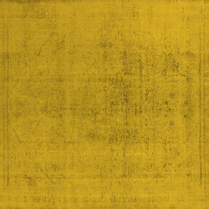 Square Oriental Yellow Industrial Rug, urb2244yw