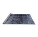 Sideview of Machine Washable Industrial Modern Light Purple Blue Rug, wshurb2245