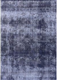 Machine Washable Industrial Modern Light Purple Blue Rug, wshurb2245