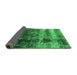 Sideview of Oriental Green Industrial Rug, urb2245grn