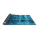 Sideview of Oriental Light Blue Industrial Rug, urb2245lblu