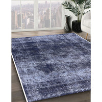 Mid-Century Modern Light Purple Blue Oriental Rug, urb2245