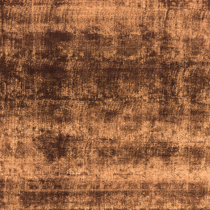 Square Machine Washable Oriental Orange Industrial Area Rugs, wshurb2245org