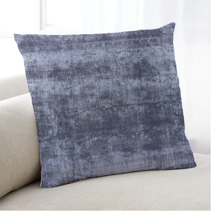 Lifestyle Image of Mid-Century Modern Urban Square Light Purple Blue Throw Pillow, 18 inch by 18 inch, pwurb2245