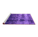 Sideview of Machine Washable Oriental Purple Industrial Area Rugs, wshurb2245pur